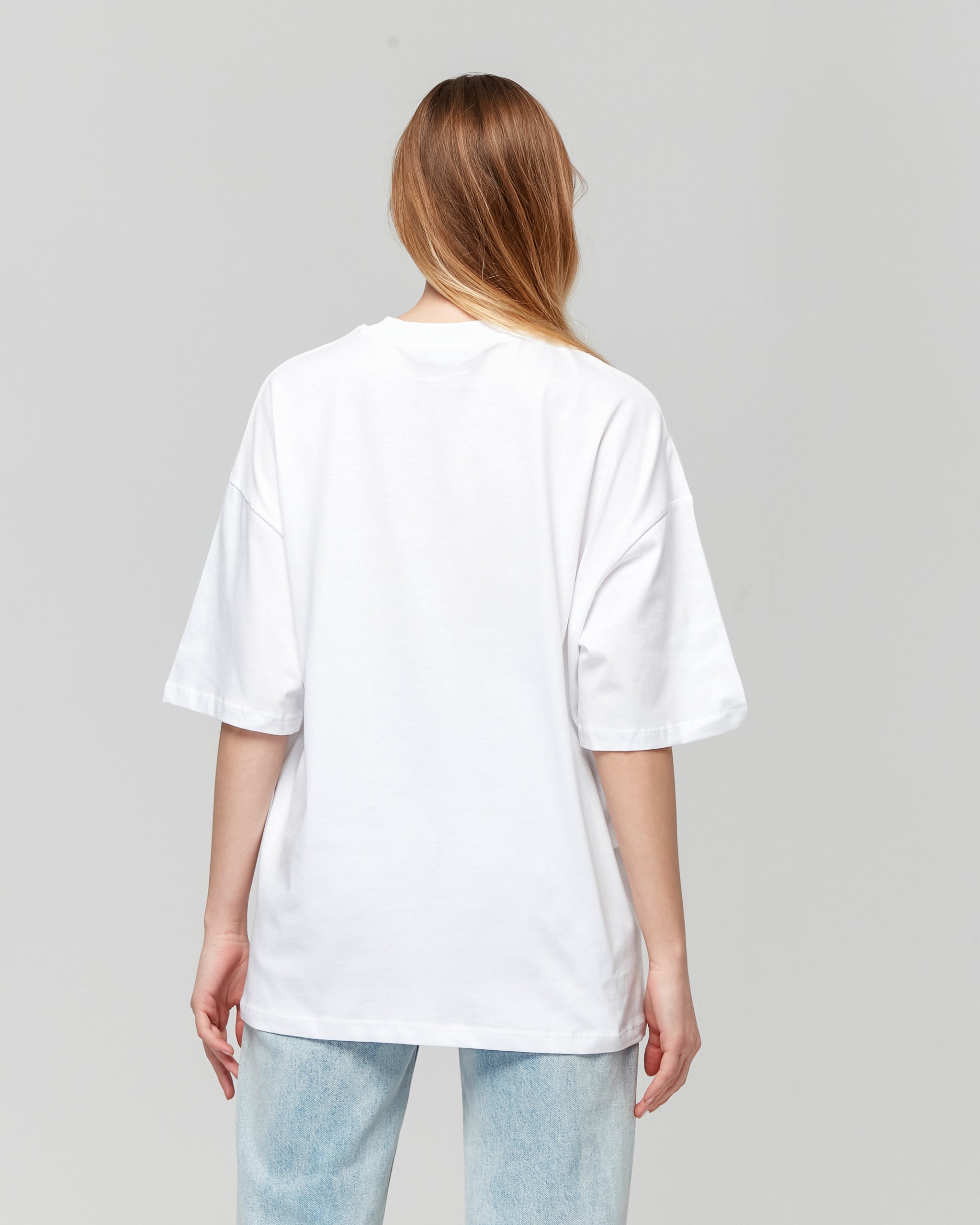 Basic Oversize T-Shirt - Beyaz