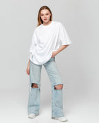 Basic Oversize T-Shirt - Beyaz