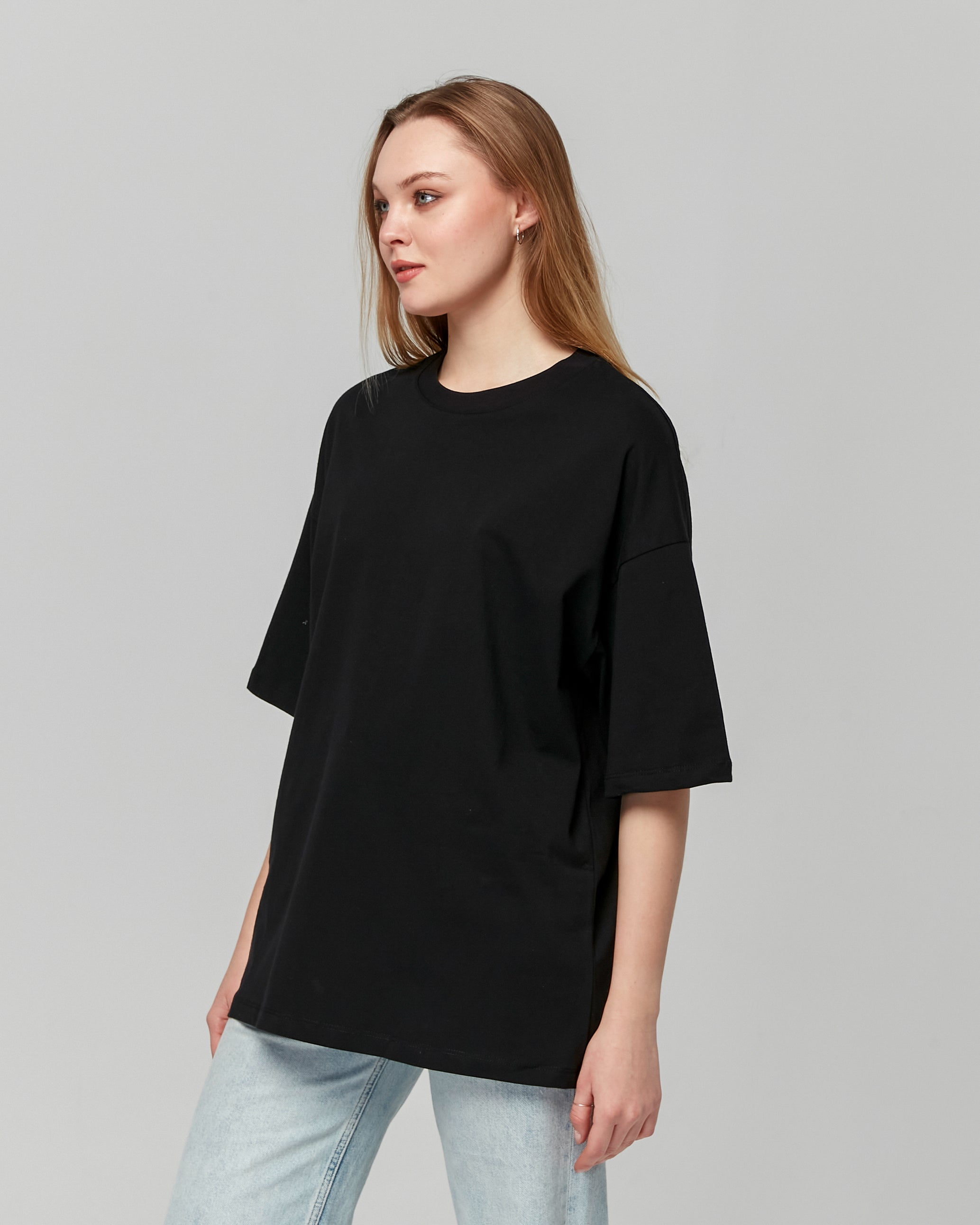 Basic Oversize T-Shirt - Siyah