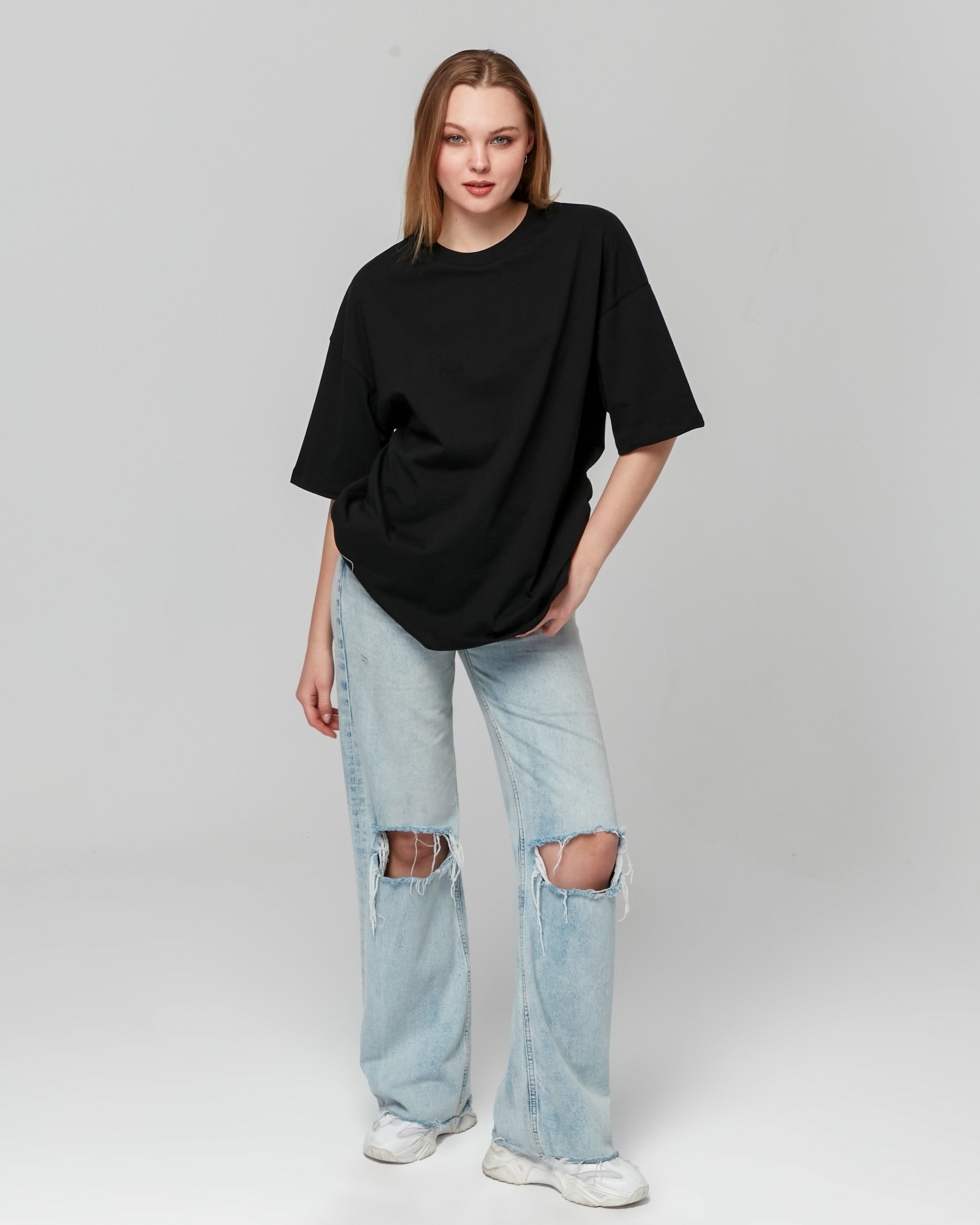 Basic Oversize T-Shirt - Siyah