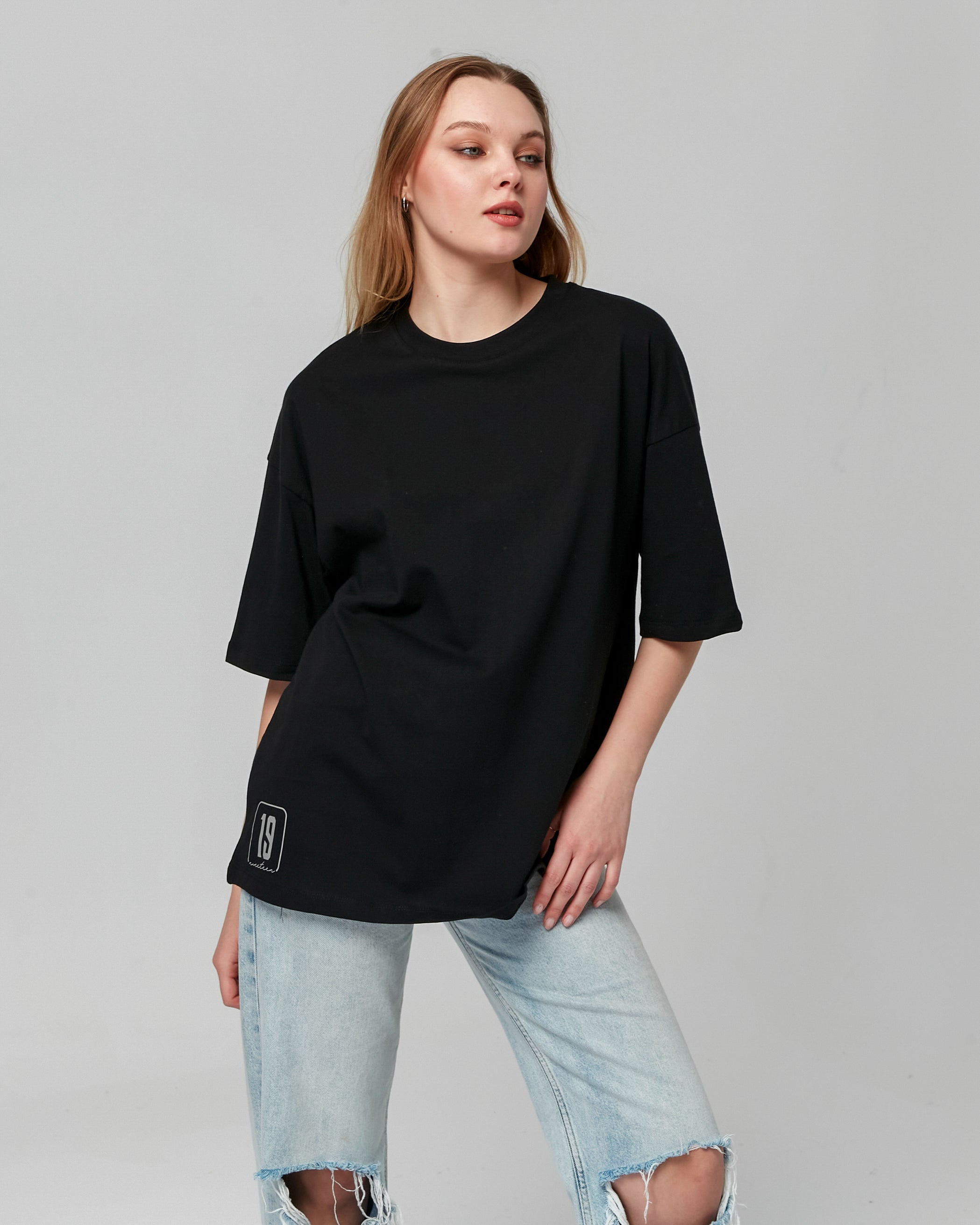 Basic Oversize T-Shirt - Siyah