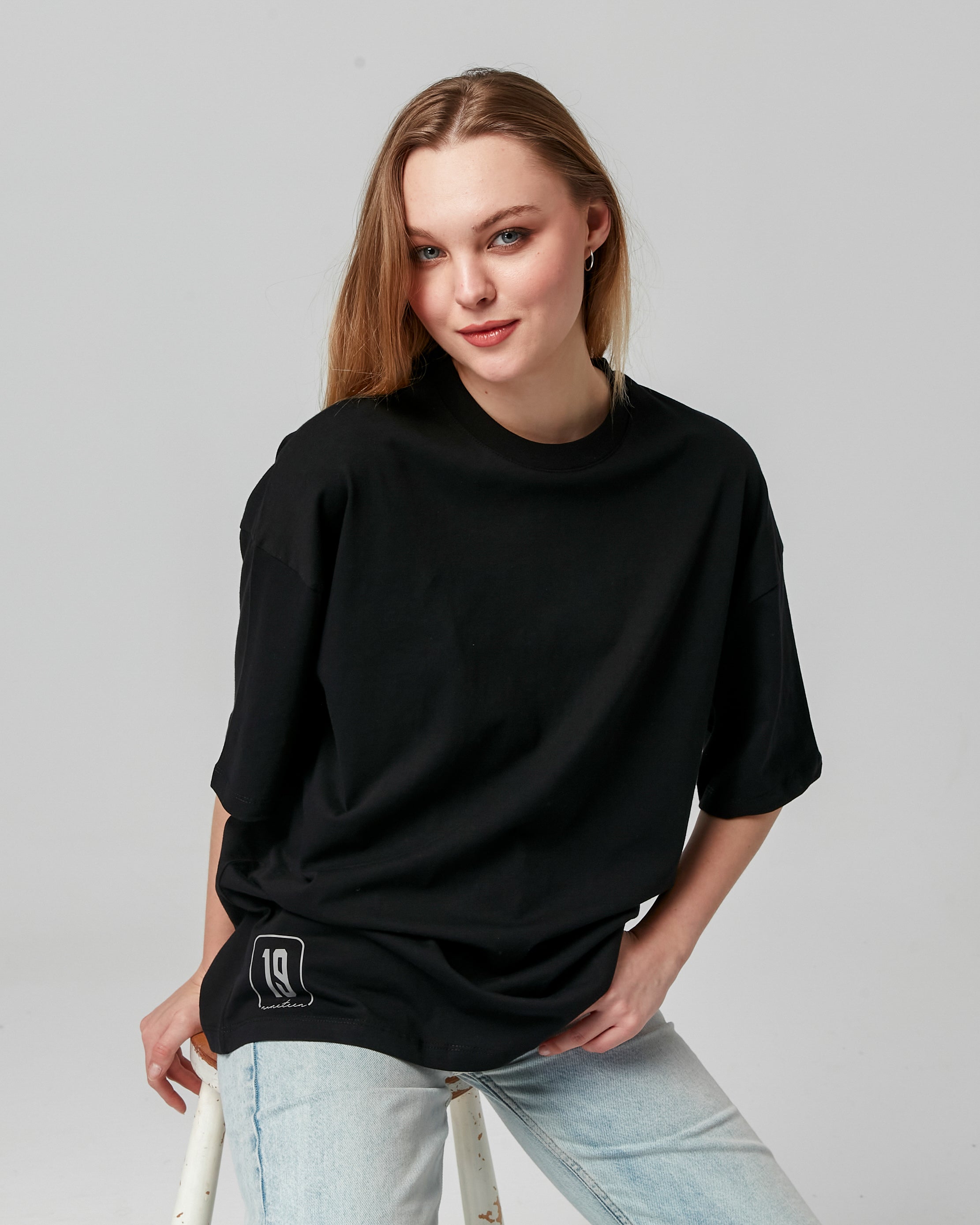 Basic Oversize T-Shirt - Siyah