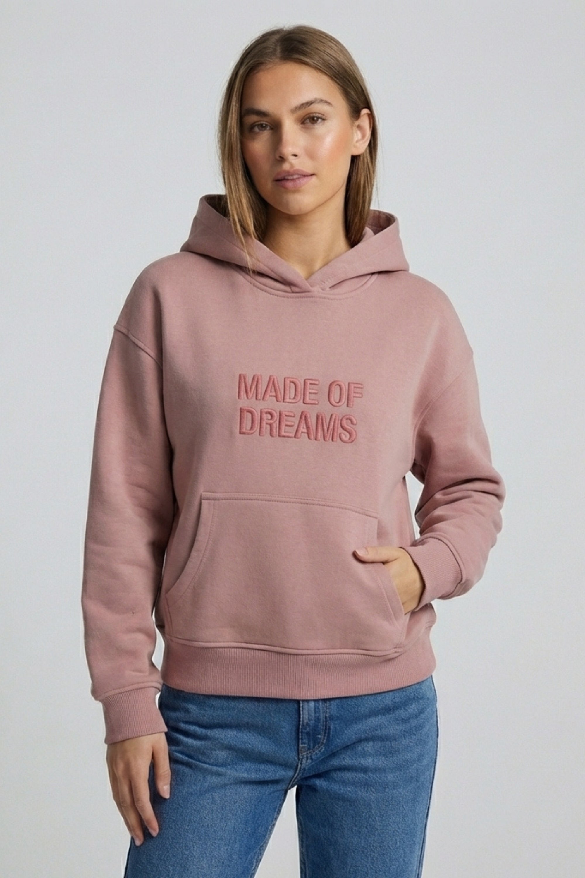 Made Of Dreams Şardonlu (İçi Polarlı) Kapüşonlu Sweatshirt