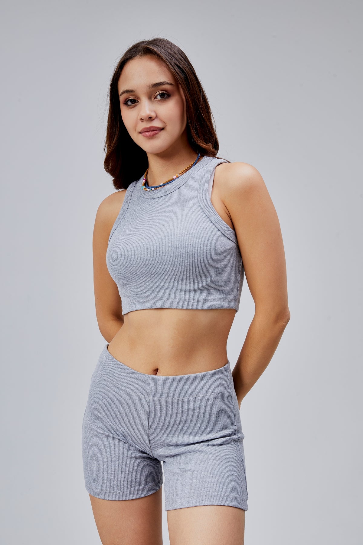 Kaşkorse Crop Atlet & Biker Şort Takım