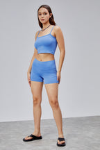 Askılı Crop Top & Mini Şort Takım