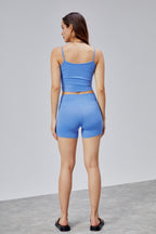 Askılı Crop Top & Mini Şort Takım