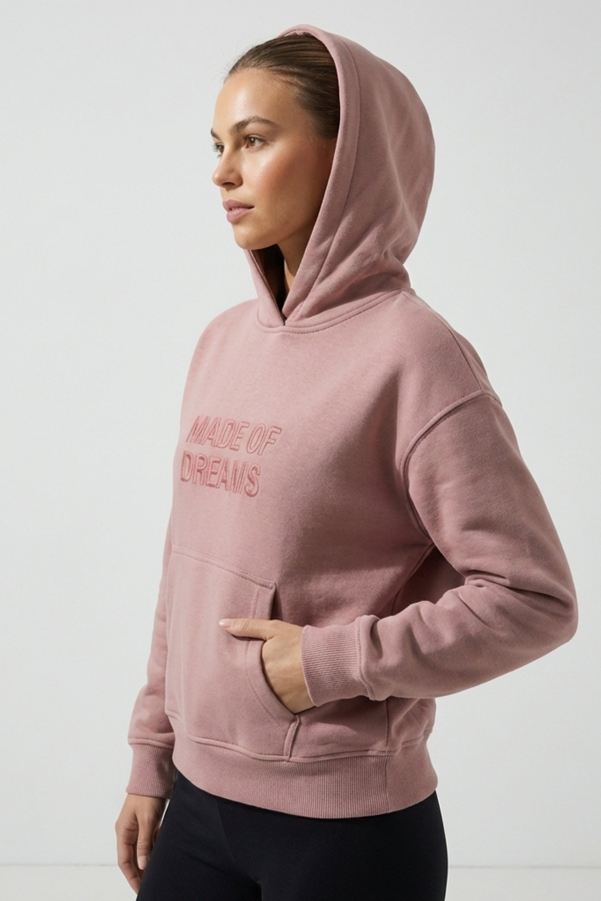 Made Of Dreams Şardonlu (İçi Polarlı) Kapüşonlu Sweatshirt