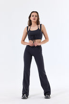 Askılı Büstiyer & Geniş Paça Pantolon Takım