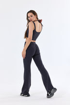 Askılı Büstiyer & Geniş Paça Pantolon Takım