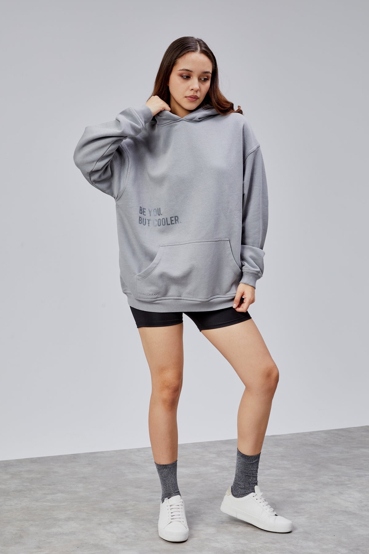 Baskılı Oversize Sweatshirt - Sweatshirt & Hoodie - Nineteen Brand