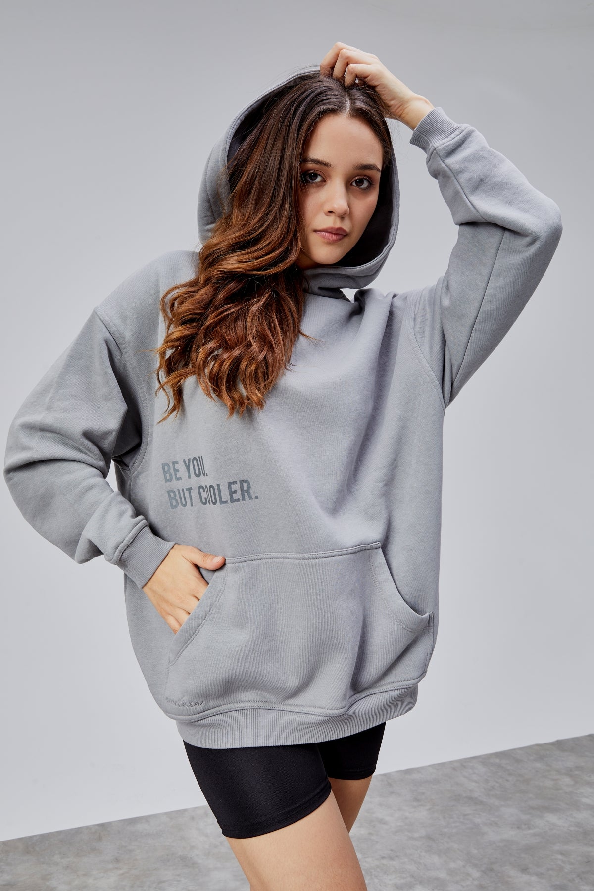 Baskılı Oversize Sweatshirt - Sweatshirt & Hoodie - Nineteen Brand