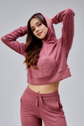 Dikiş Detaylı Cepli Crop Sweatshirt - Sweatshirt & Hoodie - Nineteen Brand