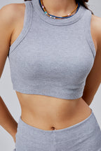 Halter Yaka Kaşkorse Crop Atlet - Nineteen Brand