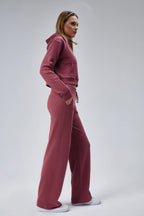 Cepli Crop Sweatshirt & Eşofman Altı Takım