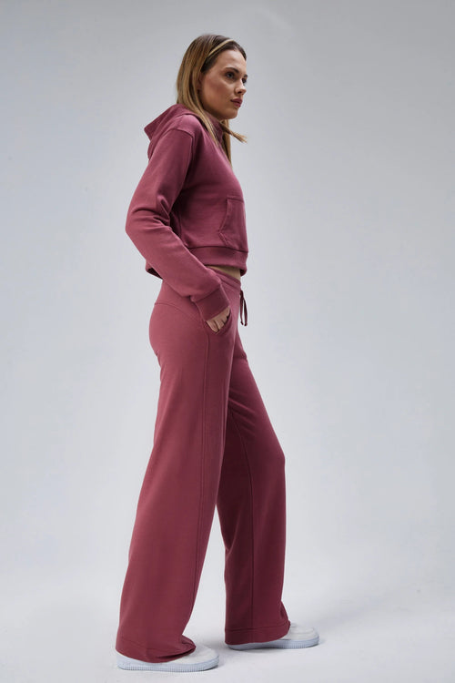 Cepli Crop Sweatshirt & Eşofman Altı Takım