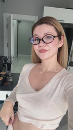 Plazzo Geniş Paça Pantolon - Ekru